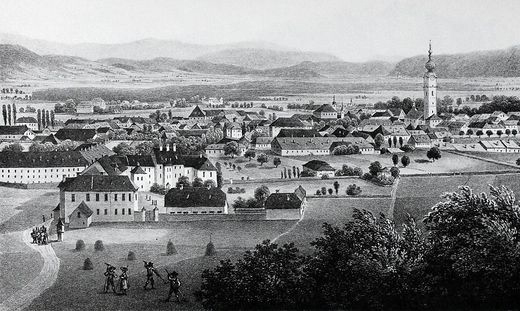Klagenfurt egykori látképe