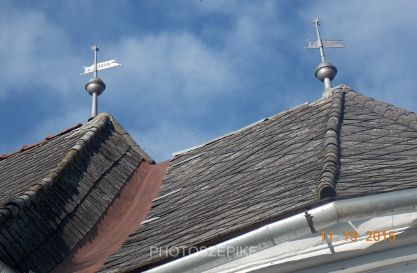 A lelei református templom tetőrészlete
