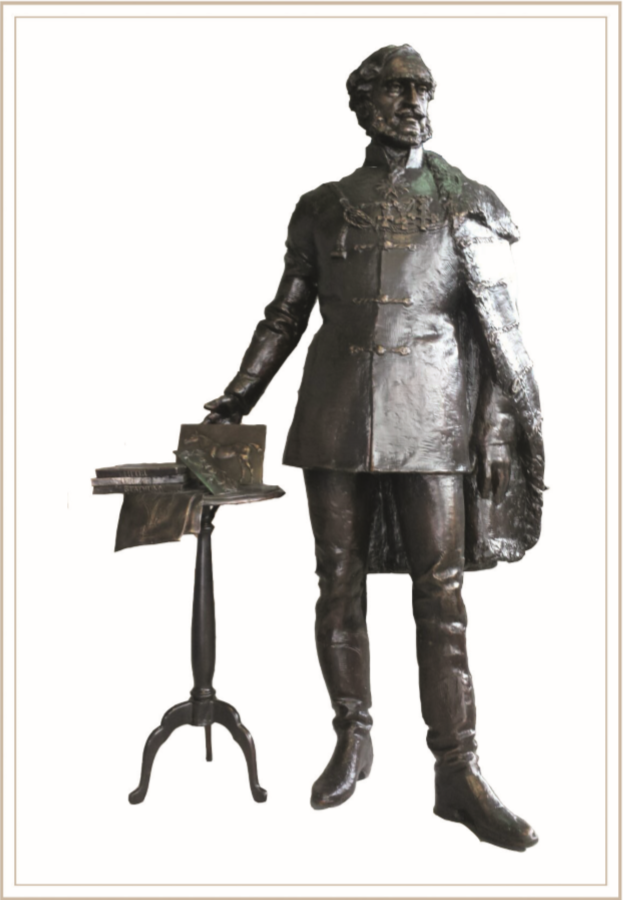  Széchenyi István 2018 március 15-én Szatmárnémetiben felavatott  bronzszobra