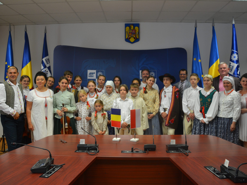 Delegație culturală din Polonia, în vizită la Consiliul Județean Cluj