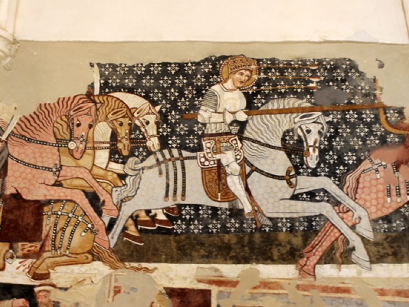 600 éves freskók a székelyderzsi templomban